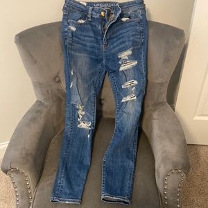 American Eagle distressed skinny jeans